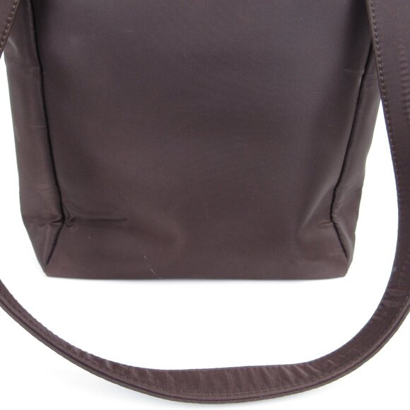 Express Brown Vintage Shoulder Purse Exterior Pocket - Picture 10 of 13